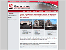 Tablet Screenshot of buntingelectric.com